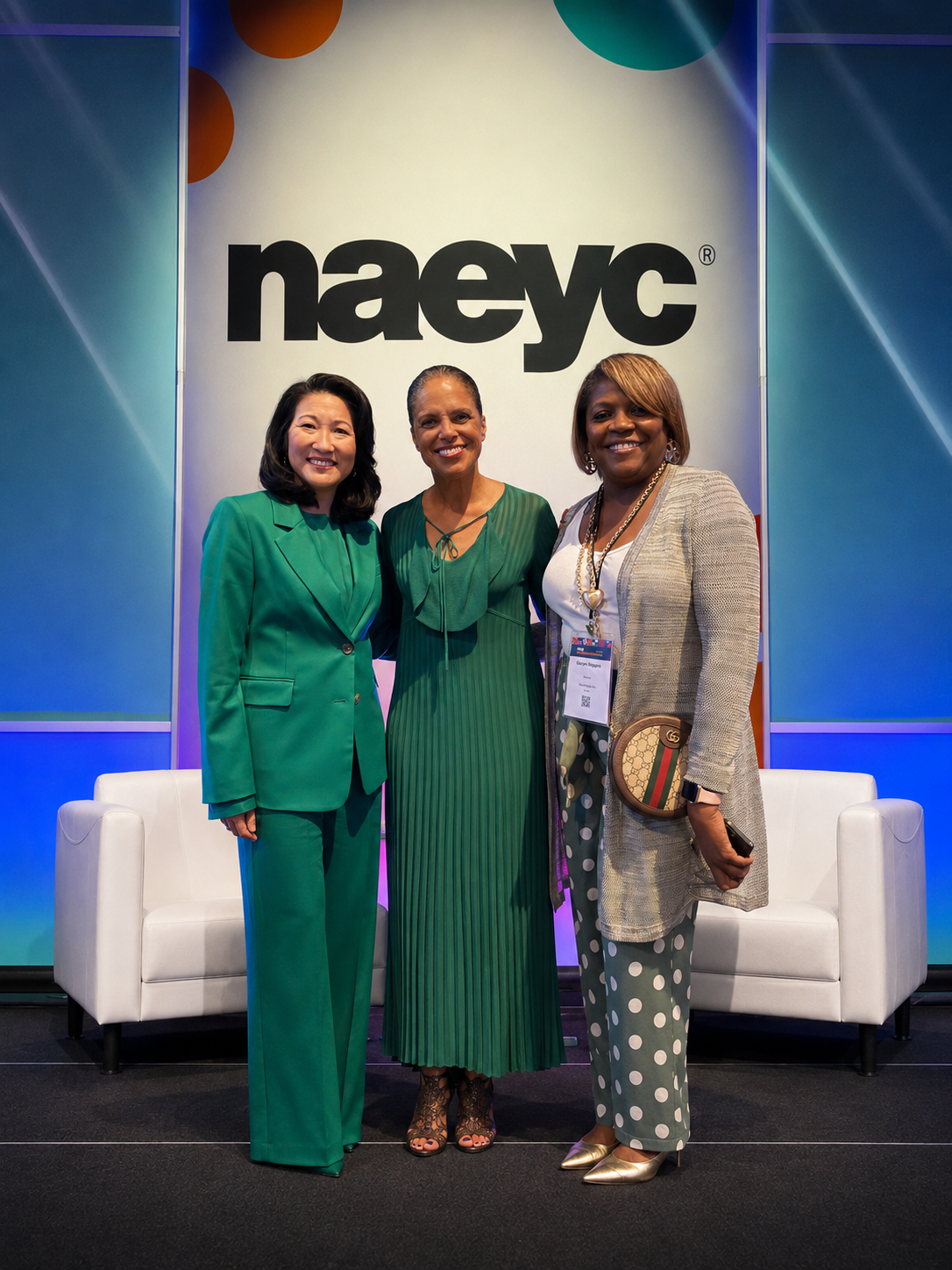 Gasby at the NAEYC conference with fellow early childhood education leaders